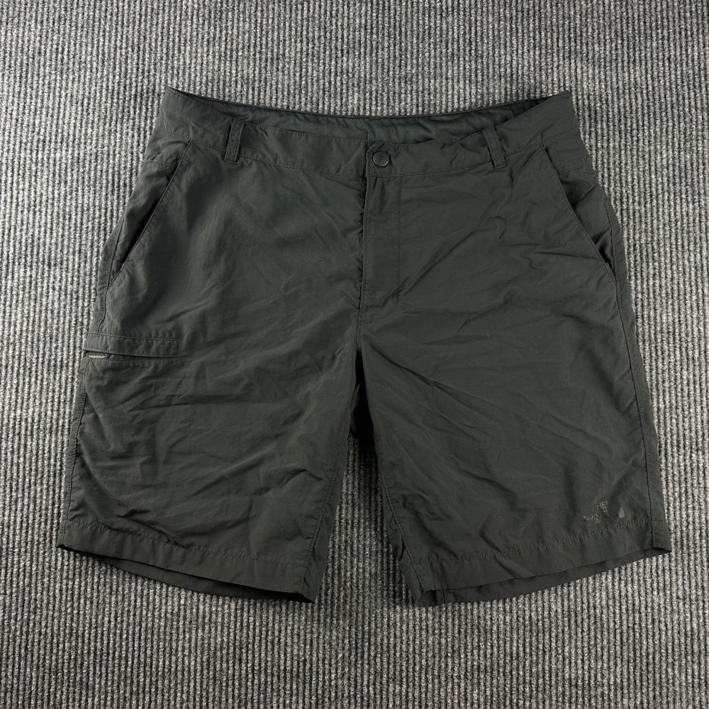 The North Face Mens Gray Nylon Ripstop Hiking Cargo Shorts Size 38